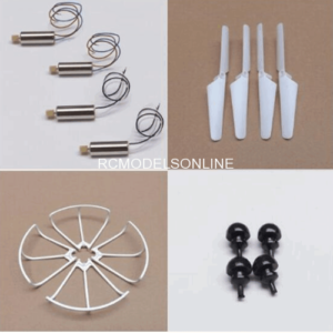 MJX X708，assessories package 2 white(4pcs motor+4pcs propeller+4pcs protection frame+Ottomans 4pcs)