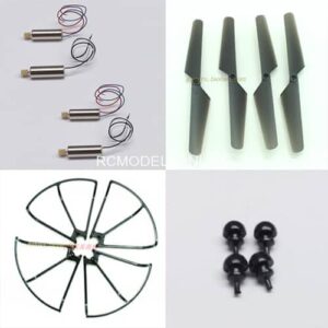 MJX X708，assessories package 2 black(4pcs motor+4pcs propeller+4pcs protection frame+Ottomans 4pcs)