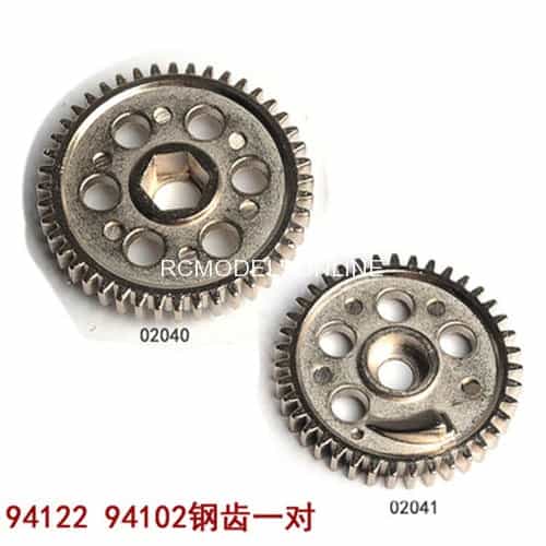 02040-02041 HSP 02040 02041 Steel Metal Diff. Main Gear 44T 39T For 1/10 RC Model Car Flying Fish 94102 94122