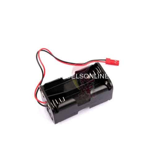 02070 HSP 02070 4 AA Battery Container Holder Case JST Plug for RC 1/10 1/8 Nitro Power Remote Control Car Parts Replacement