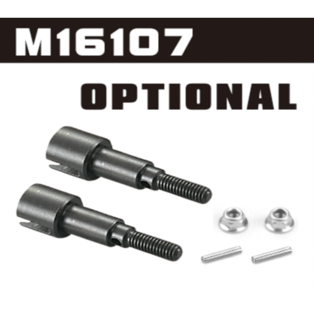 M16107 Rear Metal Wheel Shafts+Pins+Lock Nut M4 for HBX 2105A 1/14 RC Car Spare Parts Rear Metal Wheel Shafts+Pins+Lock Nut M4
