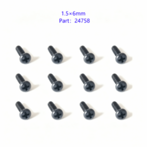 24758 Washer Head Screw 1.5*6mm (12PCS) for HBX 2098B 1/24 RC Car Spare Parts