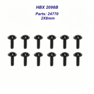 24770 Flange Head Self Tapping Screw 2*8mm for HBX 2098B 1/24 RC Car Spare Parts