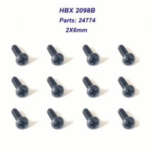 24774 Countersunk Screw 2*6mm(12PCS) for HBX 2098B 1/24 RC Car Spare Parts