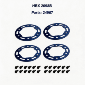 24967 Aluminum Wheel Frames+Mount Screws 1.5*4mm (24pcs) for HBX 2098B 1/24 RC Car Spare Parts