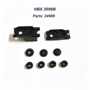 24969 Front/Rear Pinion Gears+Motor Pinion gear+Centre Gear Box Housing for HBX 2098B 1/24 RC Car Spare Parts