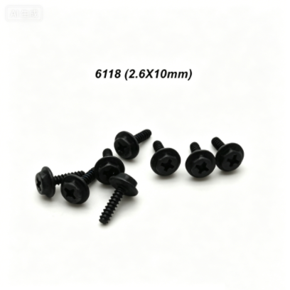 6118 Flange screws 2.6 * 10mm 8pcs for SUCHIYU SCY-16301 16302 16303 1/16 RC Drift Car parts