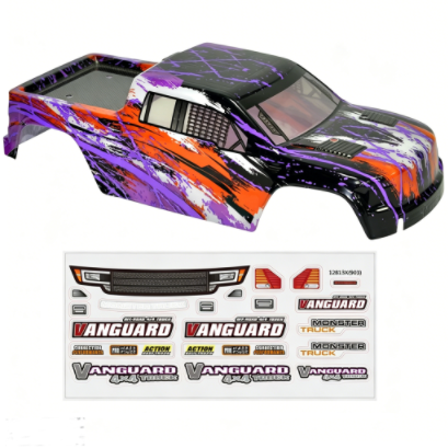 90133 Car Shell (Purple) + Body Sticker for HBX 901/901A 903/903A 905/905A 1/12 RC Car Spare Parts