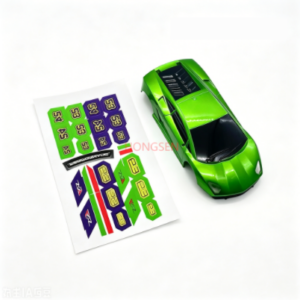 CAR SHELL Green Body Shell + Sticker for HBX 2198 1/43 RC Drift Car