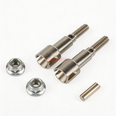 M16107 Metal Rear Wheel Shafts + Pins + M4 Lock Nut for HBX 16889 16889A 1/16RC Car Spare Parts