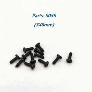 S059 Pan Head Screws 3X8mm for HBX 2192/2193/2195 RC Car Parts
