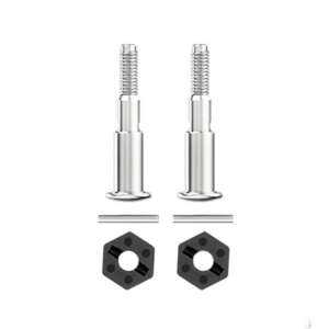 10401-48 Metal Front Wheel Axle with Hex Hub and Steel Shaft For 10401 Parts