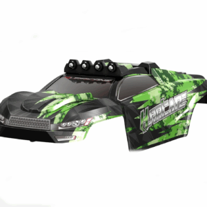14323-30 1/14 Hurricane Body Shell (Black, with Lights and Lock) For 14323 Parts