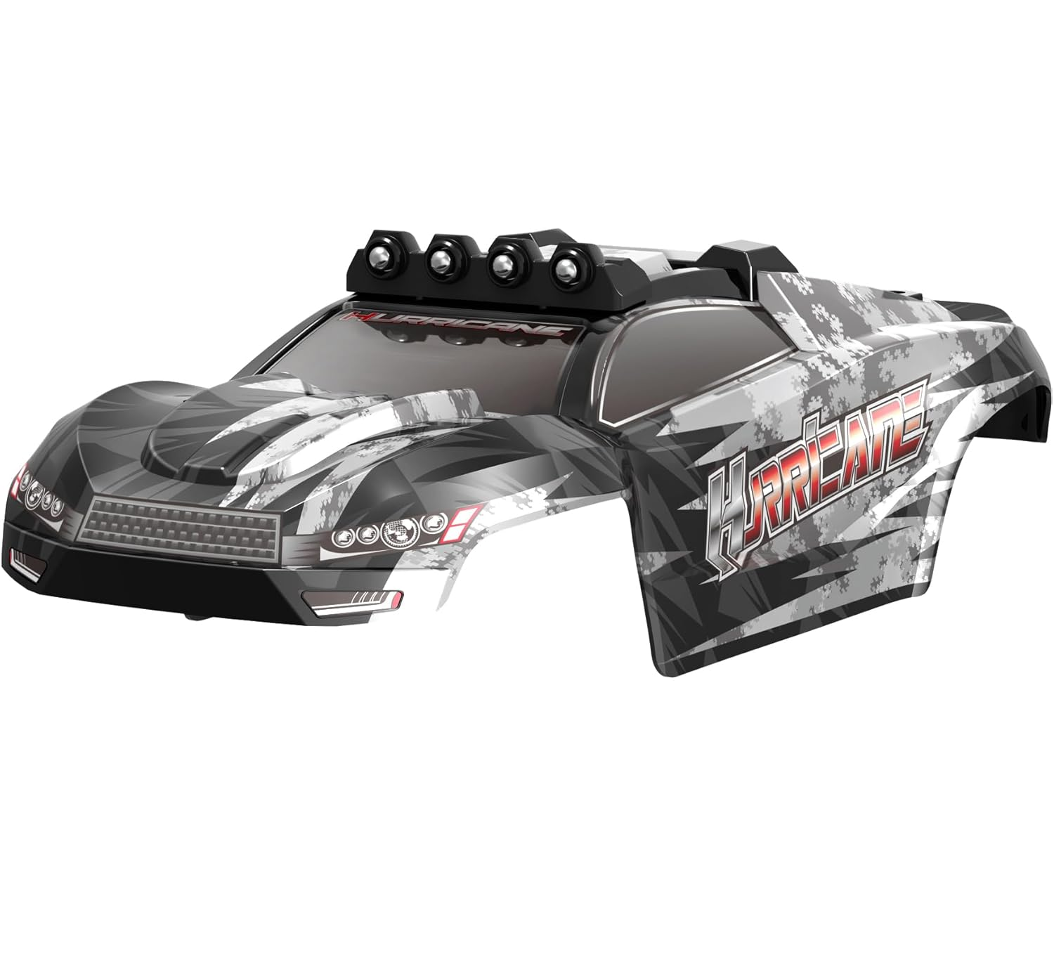 14324-30 1/14 Hurricane Body Shell (Red, with Lights and Lock) For 14324 Parts