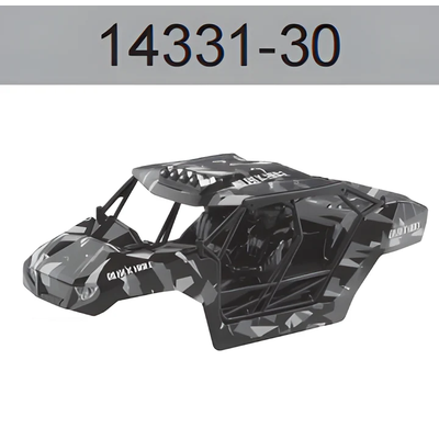 14331-30 1/14 Black Hole Body Shell (Green, with Lights and Lock) For 14331 Parts