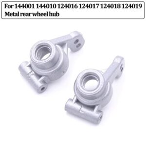 upgraded metal rear wheel seat 2pcs blue For WLtoys 144001 1/14 Four-wheel Drive RC Car Parts