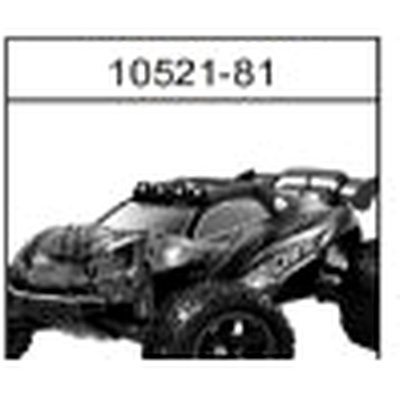 10521-81 Brushless Aurora Body Shell (with Lights, Red) For hospeed 10521 Parts