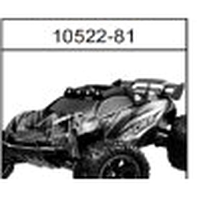 10522-81 Brushless Aurora Body Shell (with Lights, Green) For hospeed 10522 Parts