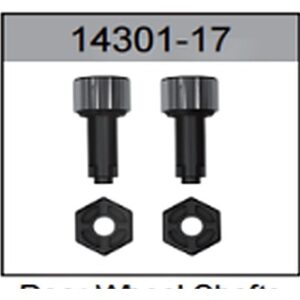 14301-17 Rear Wheel Axle with Hex Coupler For hospeed 14301 Parts