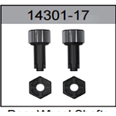 14301-17 Rear Wheel Axle with Hex Coupler For hospeed 14301 Parts
