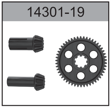14301-19 Reduction Gear and Center Drive Gears For Hospeed 1:14 RC car 14301 14321-14324 14311 14332 Parts