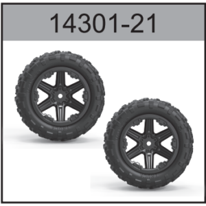 14301-21 Truck Wheels 2pcs For Hospeed 1:14 RC car 14301 14321-14324 14311 14312 14331 14332 Parts