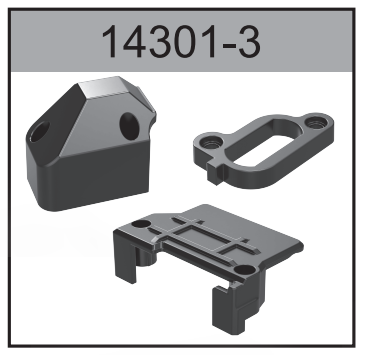 14301-3 Servo&Motor Cover and Power Plug Cover For Hospeed 1:14 RC Brusheless car 14401 14421 14411 14412 14432 Parts