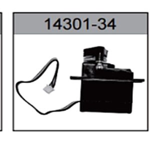 14301-34 5-Wire Steering Servo with Mount For hospeed 14301 Parts
