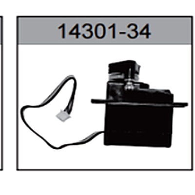 14301-34 5-Wire Steering Servo with Mount For hospeed 14301 Parts