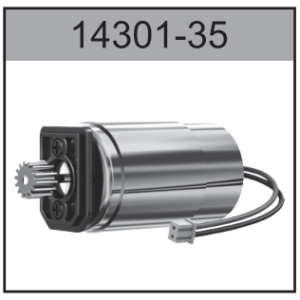 14301-35 390 Motor Assembly with Gear for Hospeed 1:14 RC car 14301 14321-14324 14311 14312 14331 14332 Parts