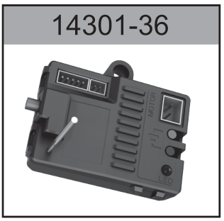 14301-36 Waterproof Brushed ESC for Hospeed 1:14 RC car 14301 14321-14324 14311 14312 14331 14332 Parts