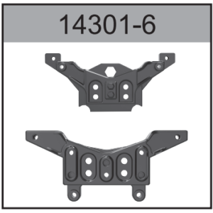 14301-6 Front and Rear Shock Tower For Hospeed 1:14 RC car 14301 14321-14324 14311 14312 14331 14332 Parts
