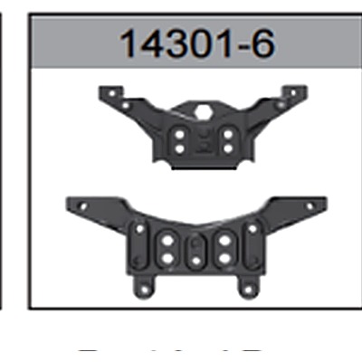 14301-6 Front and Rear Shock Tower For hospeed 14301 Parts