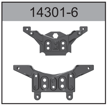 14301-6 Front and Rear Shock Tower For Hospeed 1:14 RC Brusheless car 14401 14421 14411 14412 14432 Parts