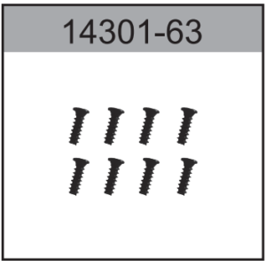 14301-63 M2.6x8 Round Head Screw For Hospeed 1:14 RC car 14301 14401 14421 14311 14411 Parts