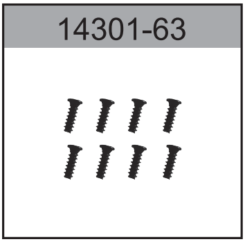 14301-63 M2.6x8 Round Head Screw For Hospeed 1:14 RC car 14301 14401 14421 14311 14411 Parts