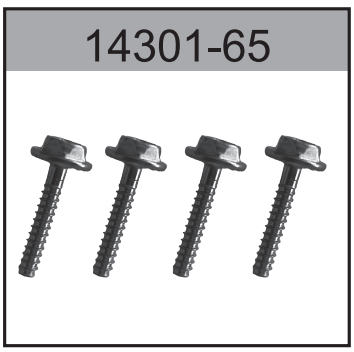 14301-65 M2.6x15 Hex Head Screw (Wheel) For Hospeed 1:14 RC car 14301 14401 14421 14311 14411 Parts
