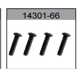 14301-66 M3x13 Round Head Machine Screw (Steering Knuckle) For hospeed 14301 Parts