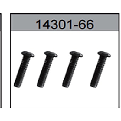 14301-66 M3x13 Round Head Machine Screw (Steering Knuckle) For hospeed 14301 Parts