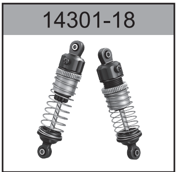 14301-18 Adjustable Alloy Shock Absorber For Hospeed 1:14 RC car 14301 14321-14324 14311 14312 14331 14332 Parts
