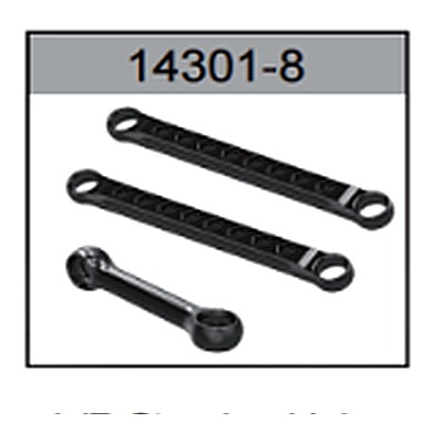 14301-8 Left/Right Steering Tie Rod and Servo Linkage For hospeed 14301 Parts
