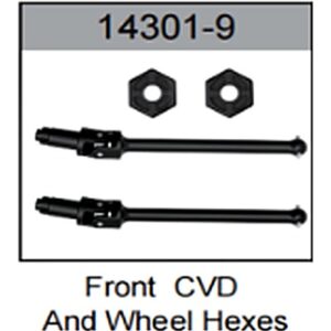 14301-9 Front CVD Drive Shaft with Hex Coupler For hospeed 14301 Parts