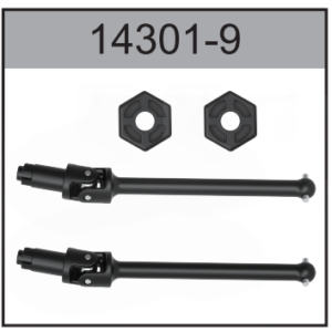 14301-9 Front CVD Drive Shaft with Hex Coupler For Hospeed 1:14 RC car 14301 14321-14324 14311 14312 14331 14332 Parts
