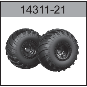14311-21 Monster Truck Wheels 2pcs For Hospeed 1:14 RC monster truck car 14301 14311 14312 Parts