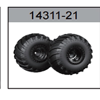 14311-21 Monster Truck Wheels For hospeed 14311 Parts