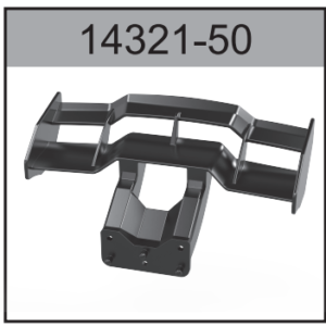 14321-50 Rear Wing For Hospeed 1:14 RC car 14301 14321-14324 14311 14312 14331 14332 Parts