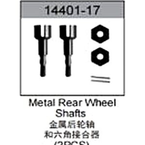 14401-17 Steel Rear Wheel Axle with Hex Coupler For hospeed 14401 Parts