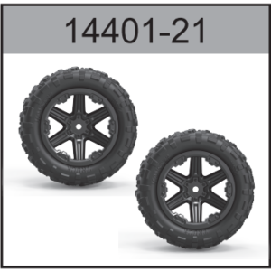 14401-21 Truck Wheels 2pcs For Hospeed 1:14 RC Brusheless car 14401 14421 14332 Parts