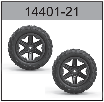 14401-21 Truck Wheels 2pcs For Hospeed 1:14 RC Brusheless car 14401 14421 14332 Parts