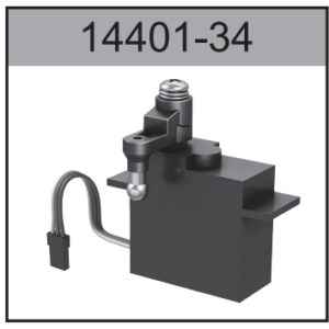 14401-34 3-Wire Steering Servo with Mount For Hospeed 1:14 RC Brusheless car 14401 14421 14411 14412 14432 Parts